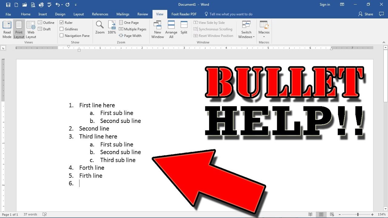 shortcut for bullets on word mac